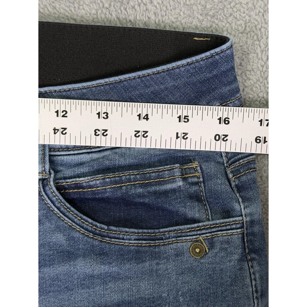 Democracy Jeans‎ Womens 12 Blue Ab Technology High Rise Bootcut Elastic Waist